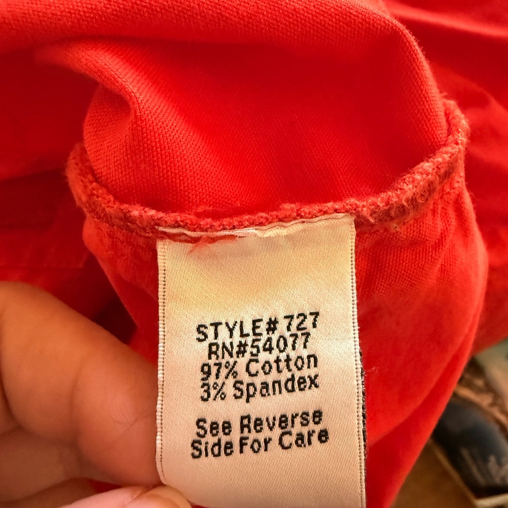CAbi EUC # 727 Coral Taylor Utility Jacket with Ruffle Detail in Back - Picture 7 of 7